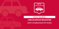 Circulation interdite route des Bois