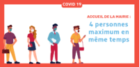Accès limité à l&rsquo;accueil de la mairie
