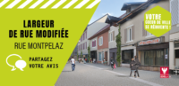 Chaussée rétrécie rue Montpelaz