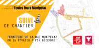 Ecoles / Tours / Montpelaz : fermeture de la rue Montpelaz