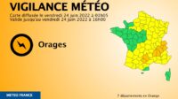 Vigilance orange ORAGES – Vendredi 24 juin