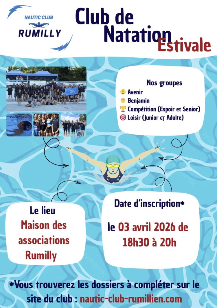 Nautic club : inscriptions Saison estivale 2026