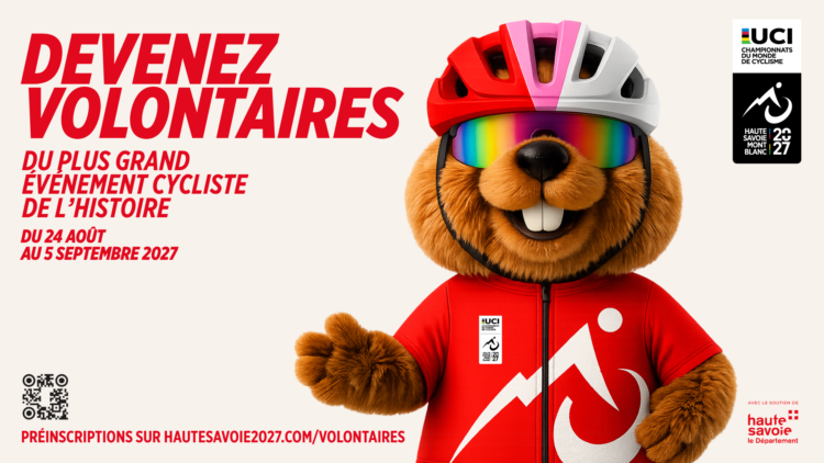 Devenez volontaires pour les Championnats du Monde de cyclisme 2027 !